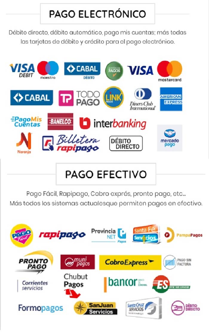 formas de pago